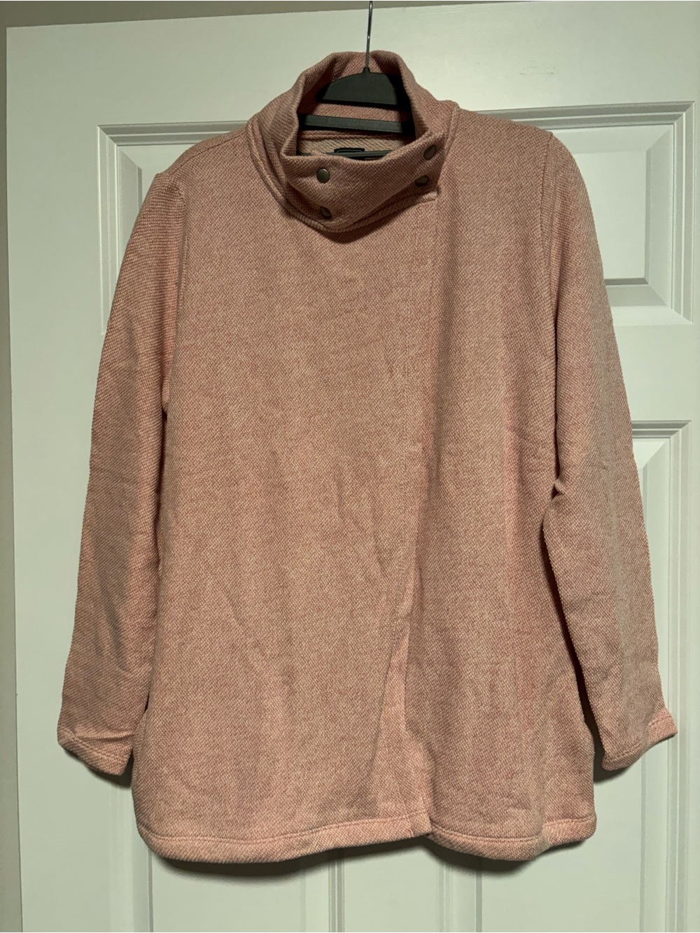 NWT GAP Women's Button-Detail Cowl Neck Sweater - Dusty Pink